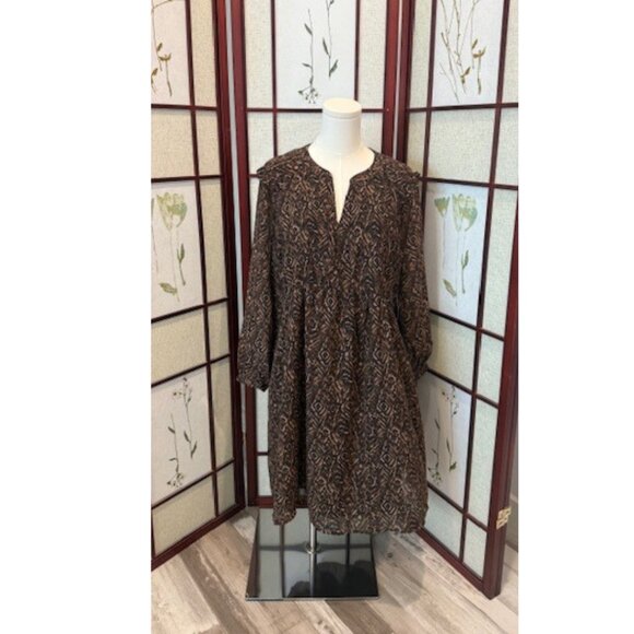 beachlunchlounge Dresses & Skirts - Beach Lunch Lounge Dress Size Large Brown Dress NWT
